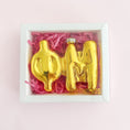 Load image into Gallery viewer, Gold Bubble Letter Sorority Ornament
