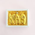 Load image into Gallery viewer, Gold Bubble Letter Sorority Ornament
