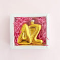 Load image into Gallery viewer, Gold Bubble Letter Sorority Ornament
