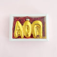 Load image into Gallery viewer, Gold Bubble Letter Sorority Ornament
