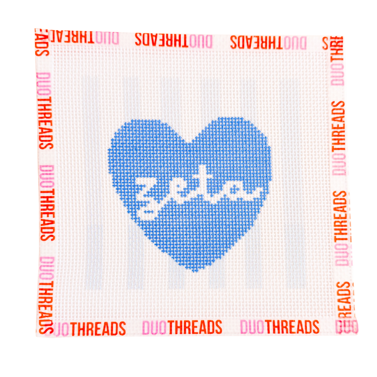 Sorority Heart Needlepoint Canvas
