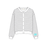 Sorority Campus Stripe Oversized Cardigan