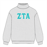 Classic Twill Mock Neck Crew