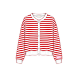 Sorority Campus Stripe Oversized Cardigan