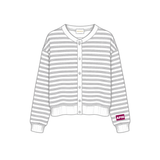 Sorority Campus Stripe Oversized Cardigan