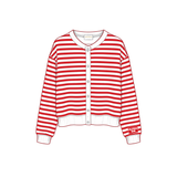 Sorority Campus Stripe Oversized Cardigan