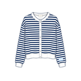Sorority Campus Stripe Oversized Cardigan