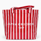 Stripe Sorority Tote Bag
