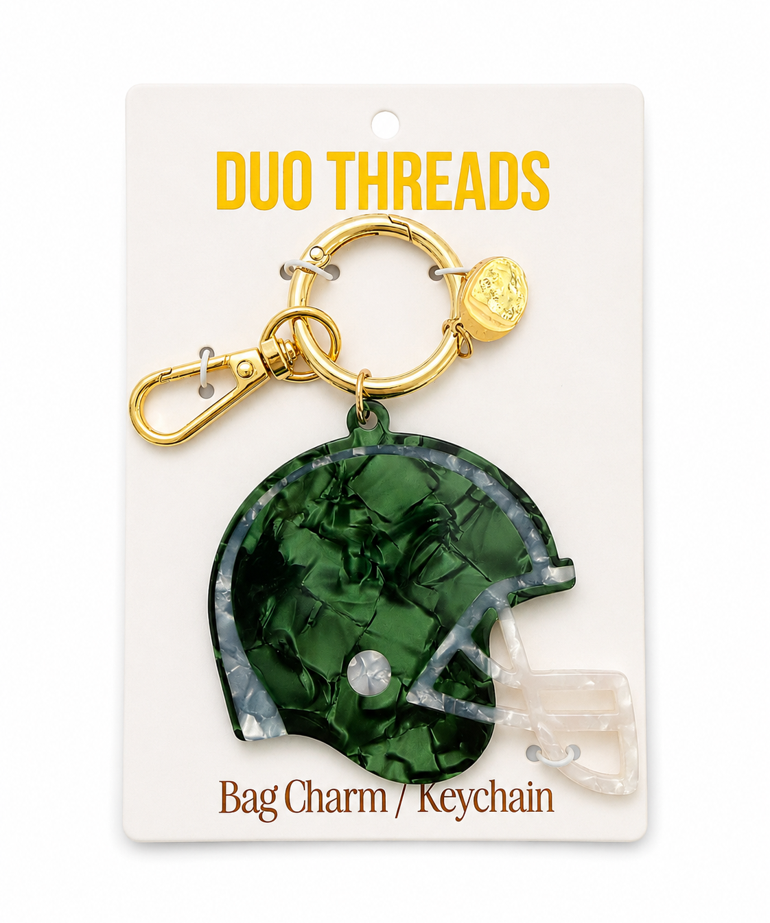 Huddle Football Helmet Bag Charm & Keychain
