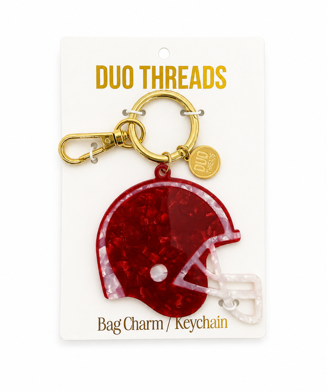 Huddle Football Helmet Bag Charm & Keychain