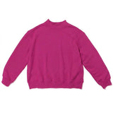 Berry colored mock neck flat lay