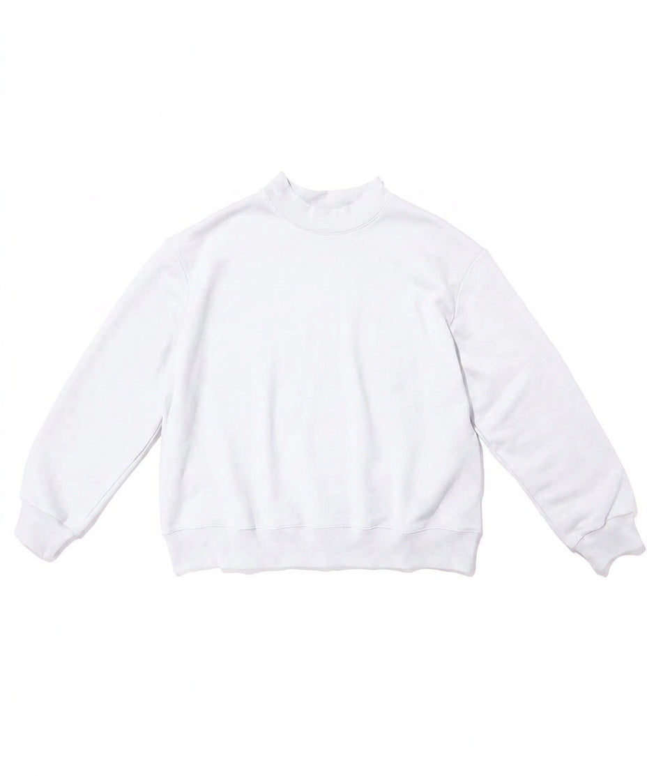 marshmallow mock neck flat lay