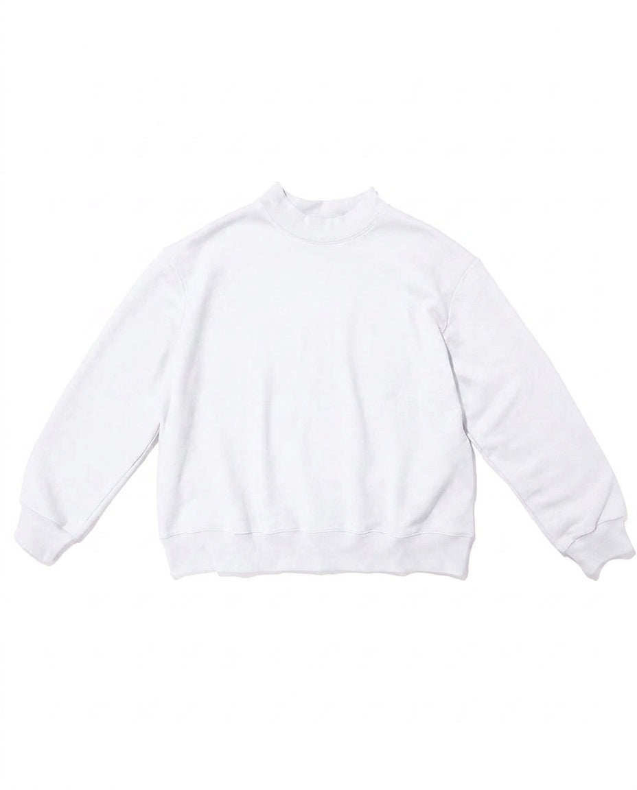 marshmallow mock neck flat lay