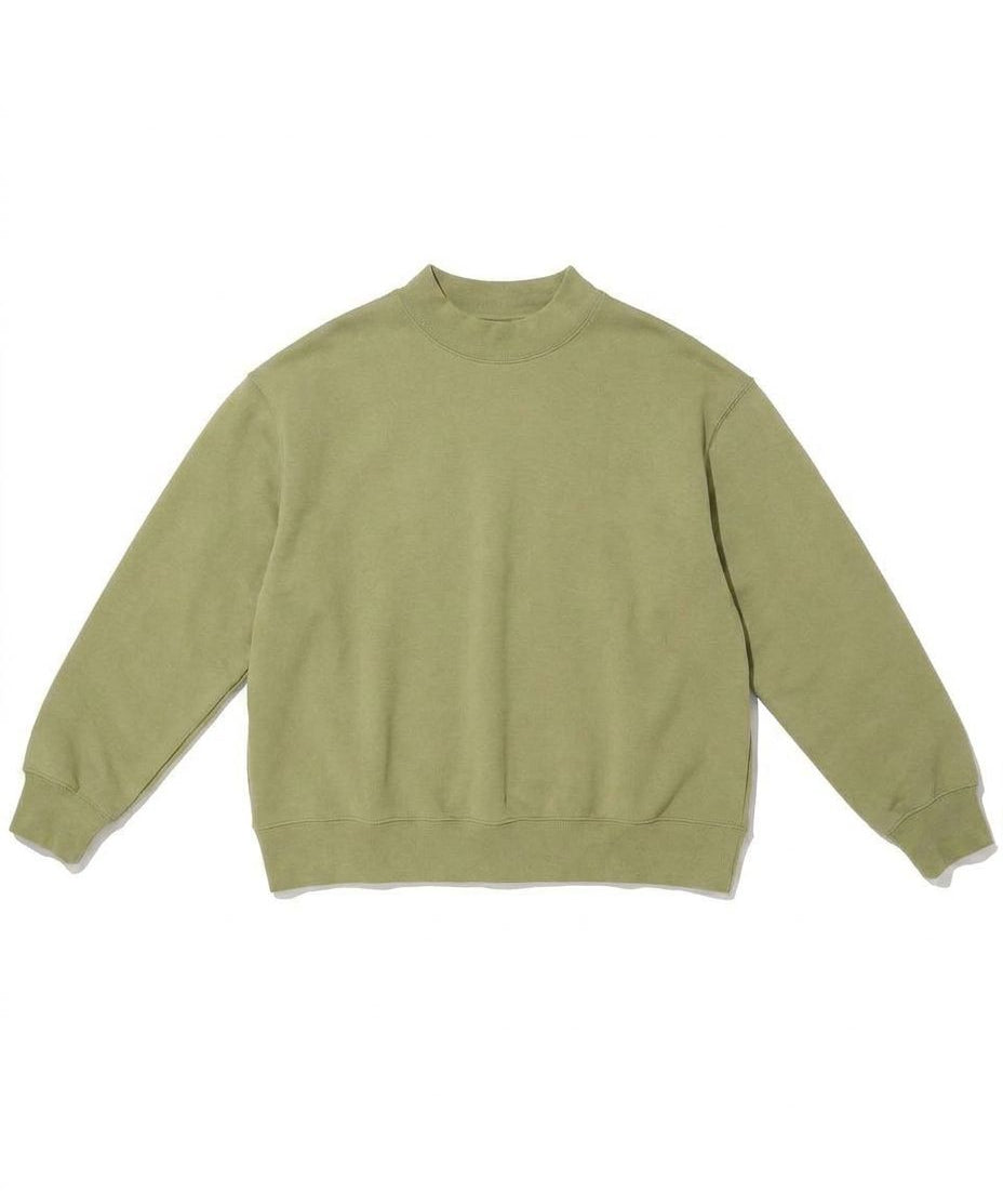 matcha mock neck flat lay