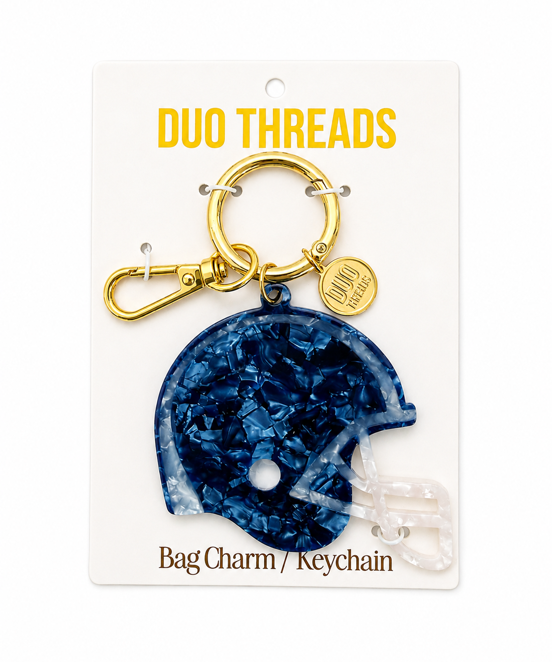 Huddle Football Helmet Bag Charm & Keychain