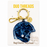 Huddle Football Helmet Bag Charm & Keychain