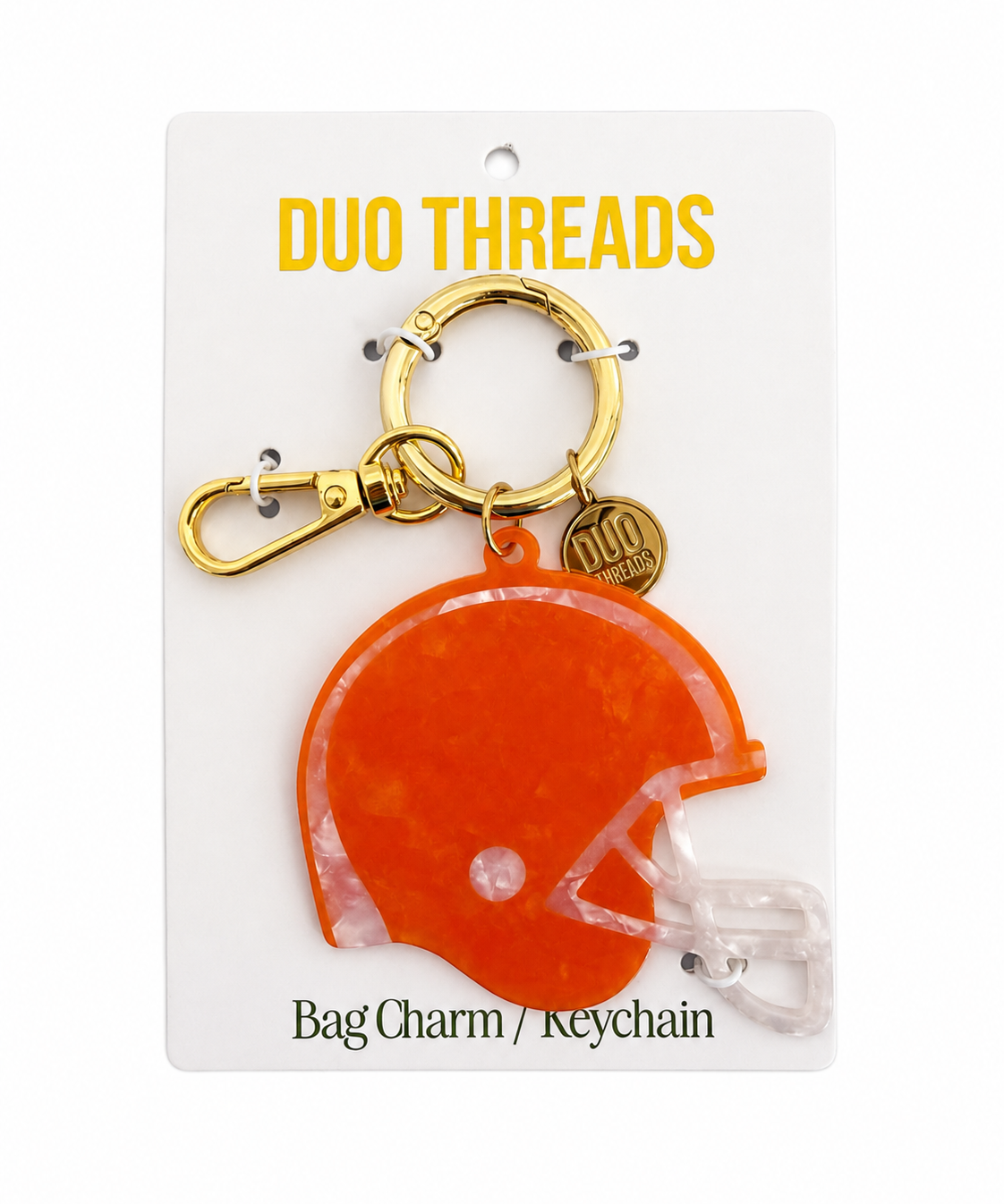 Huddle Football Helmet Bag Charm & Keychain