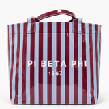 Stripe Sorority Tote Bag