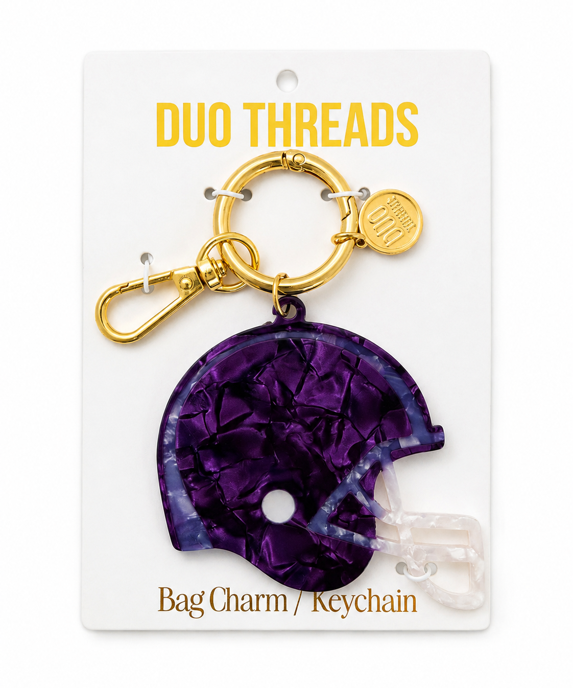 Huddle Football Helmet Bag Charm & Keychain