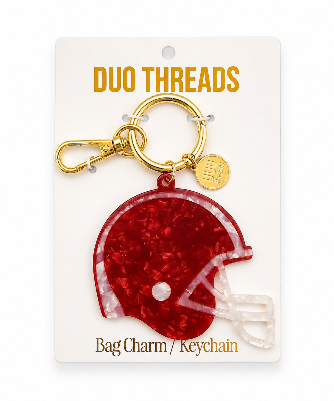 Huddle Football Helmet Bag Charm & Keychain