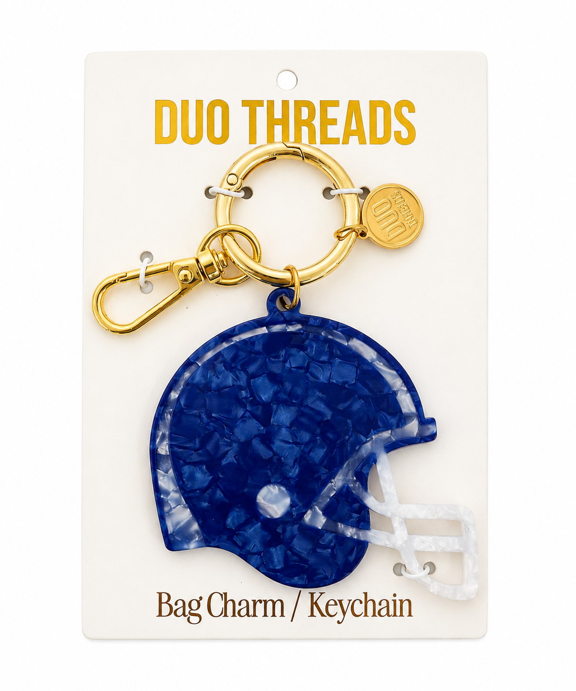 Huddle Football Helmet Bag Charm & Keychain