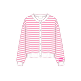 Sorority Campus Stripe Oversized Cardigan