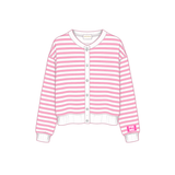 Sorority Campus Stripe Oversized Cardigan