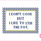 Pot Stirrer Needlepoint Canvas