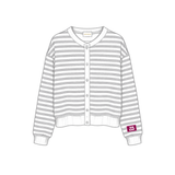 Sorority Campus Stripe Oversized Cardigan