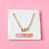 Rhinestone Sorority Necklace