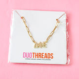 Rhinestone Sorority Necklace