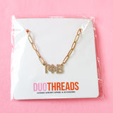 Rhinestone Sorority Necklace