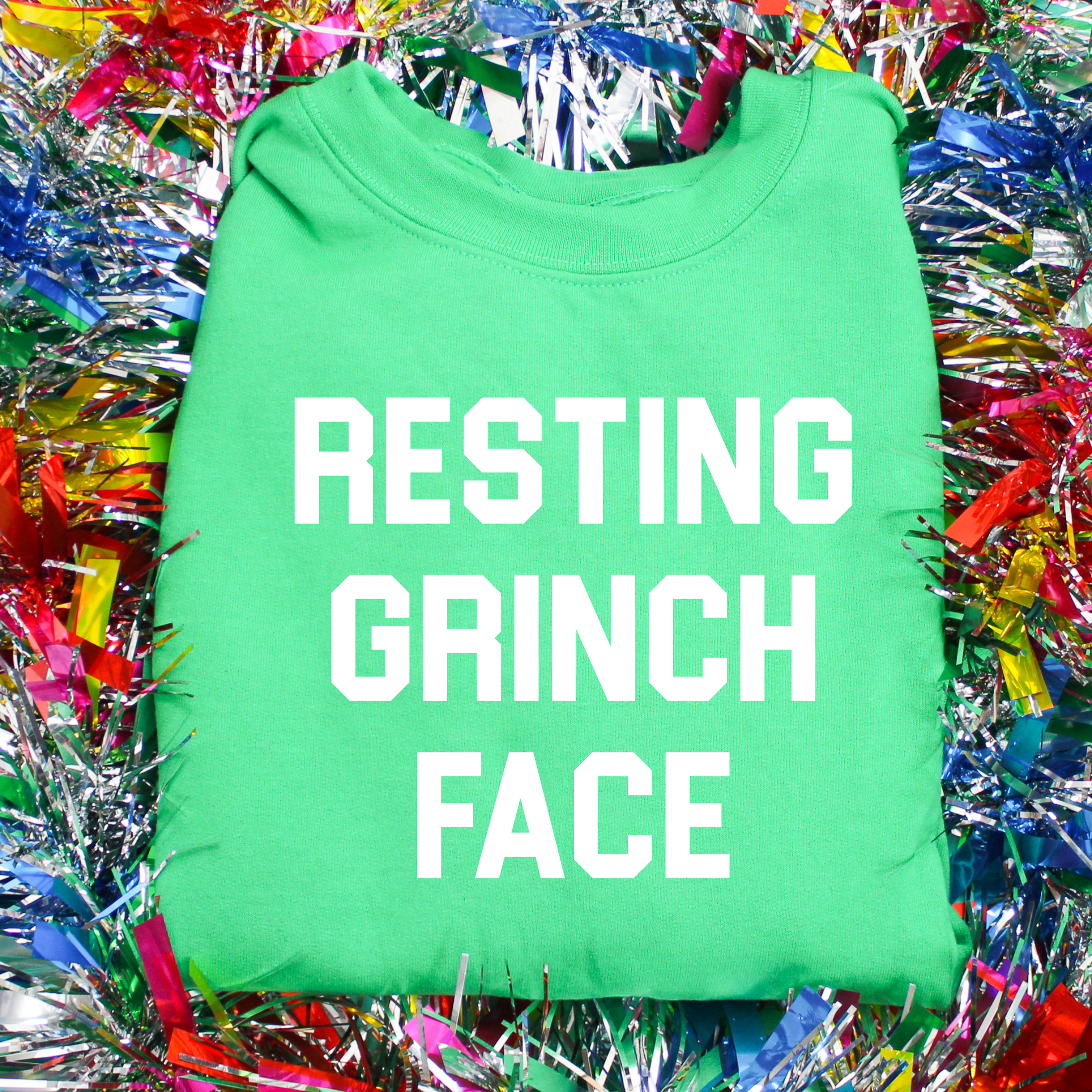 Resting Grinch Face Sweatshirt (Pack of 6)